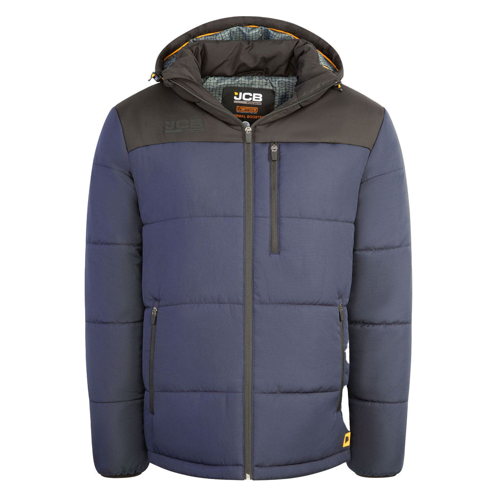 JCB Workwear Hooded Padded Jacket