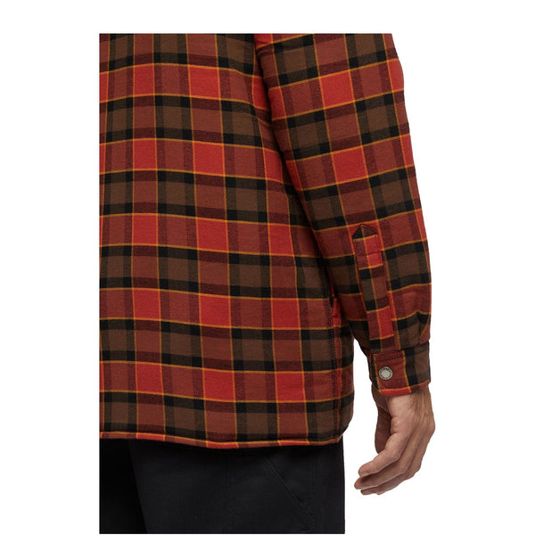 Dickies Fleece Hooded Flannel Shirt