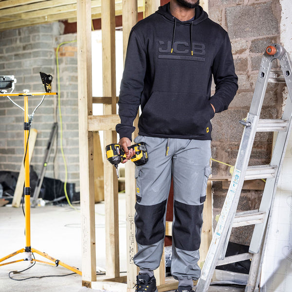JCB Workwear Embossed Work Hoodie