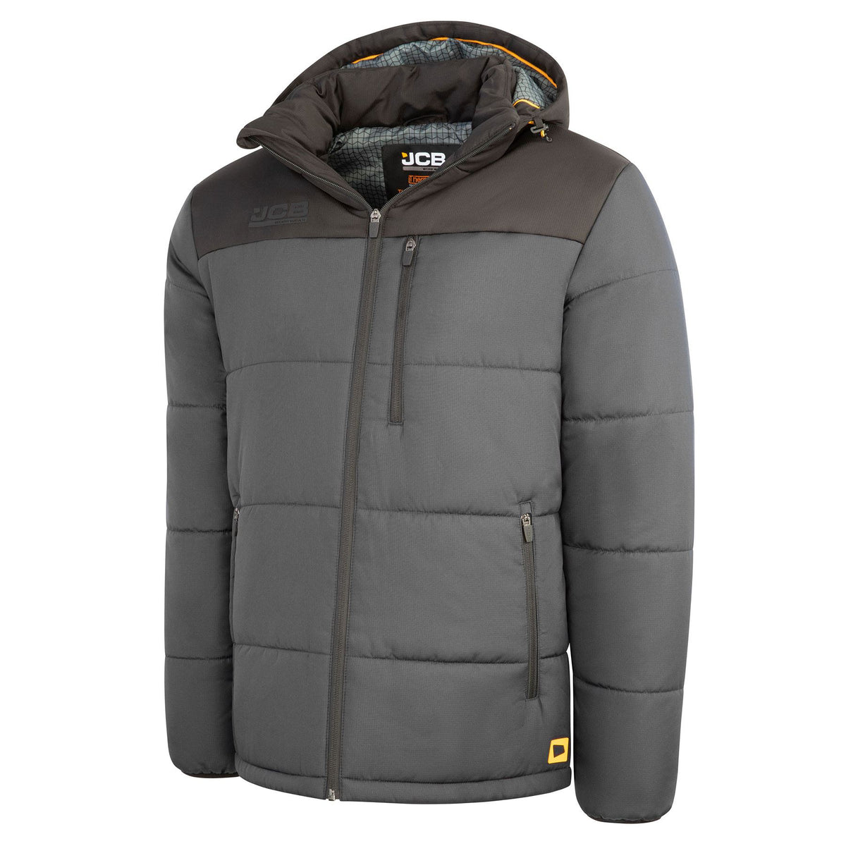 JCB Workwear Hooded Padded Jacket
