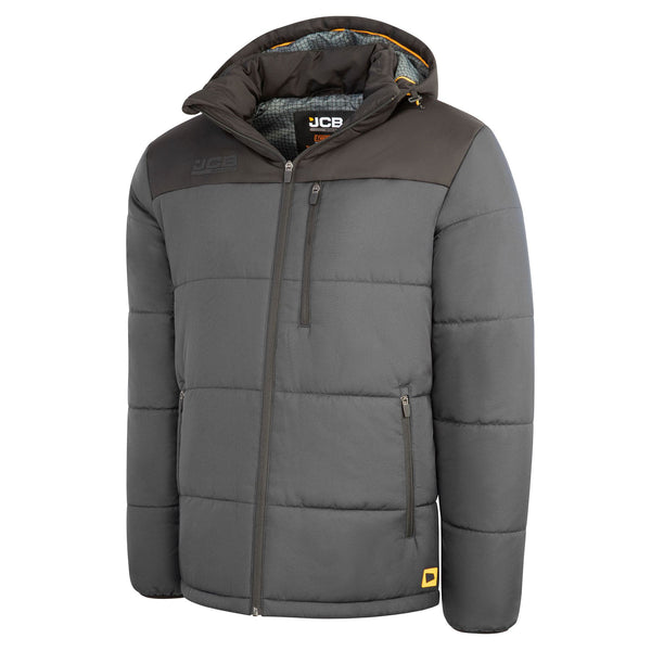 JCB Workwear Hooded Padded Jacket