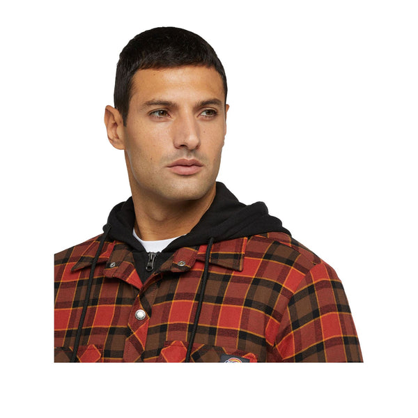 Dickies Fleece Hooded Flannel Shirt