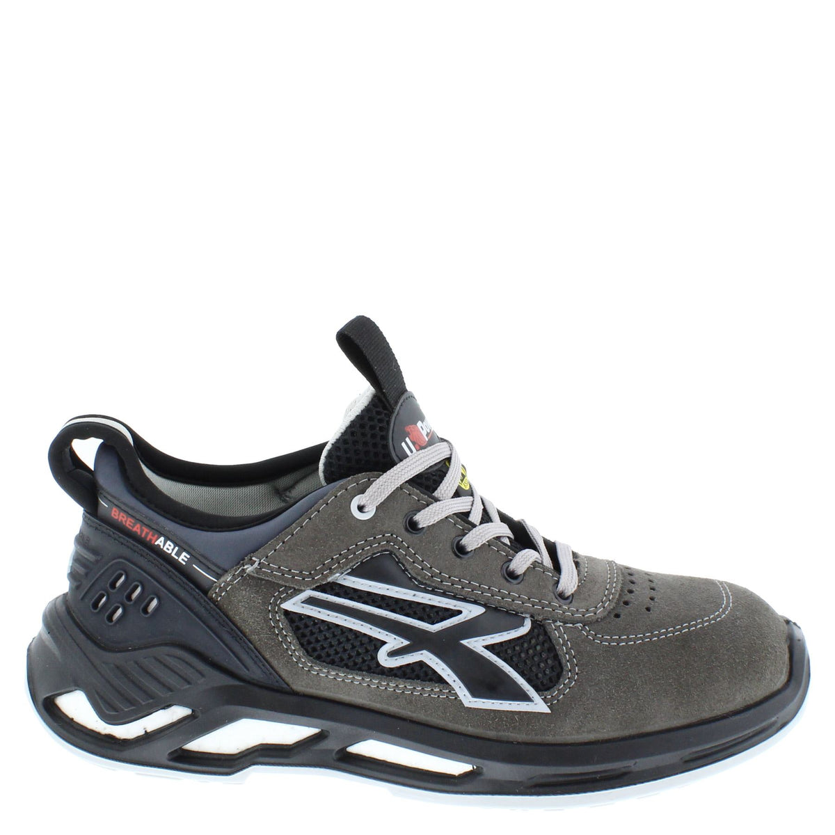 U-Power Saber S ESD S1Ps FO SR Lace-Up Suede Safety Trainers