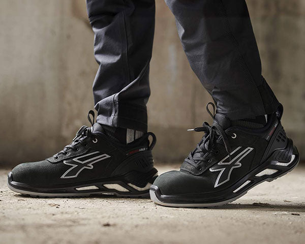 U-Power Black Suede Safety Trainers