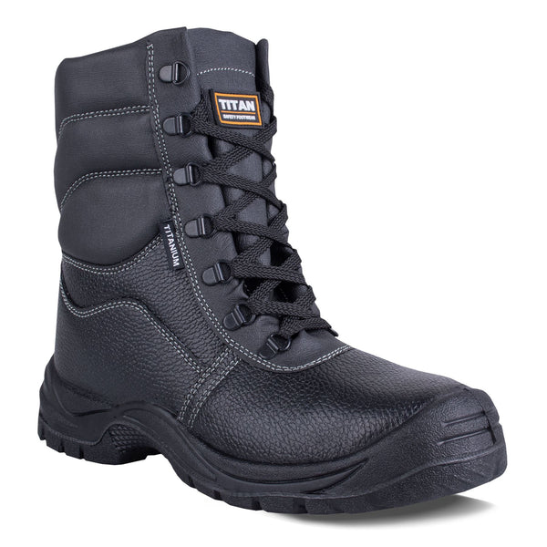 Titan Titanium S3 Cold Insulating High Leg Leather Safety Boots