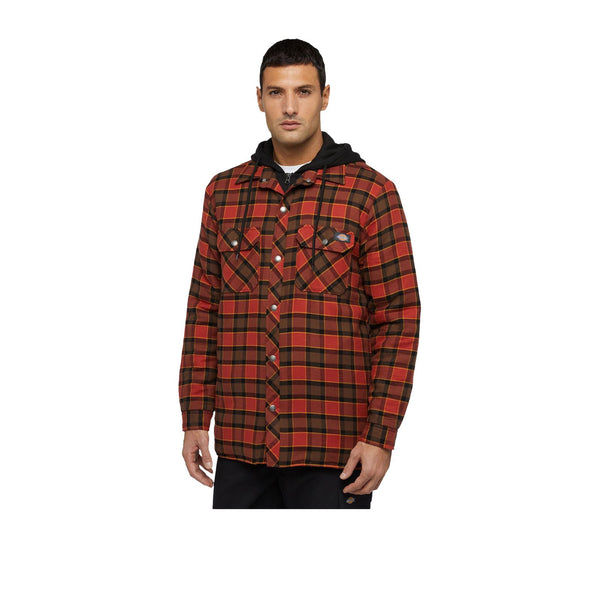 Dickies Fleece Hooded Flannel Shirt
