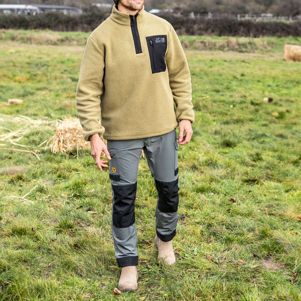 JCB Workwear Borg Overhead Fleece